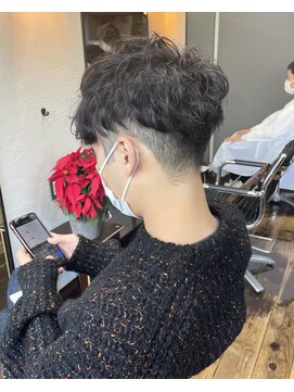 ヘアアンドメイク エジェリ(hair&make egerie) グランジパーマ・メンズ・マッシュショート