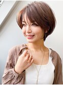30代40代50代/小顔似合わせカット黒髪ショート/ハンサムショート