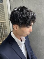 ワンズ リー 下北沢店(ONE's ly) ウルフ/アッシュブラック/カルマパーマ[下北沢/下北沢駅]