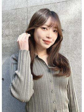 ノースイースト 荻窪店(north east) 【荻窪｜ノースイースト】セミロングレイヤー｜オリーブベージュ