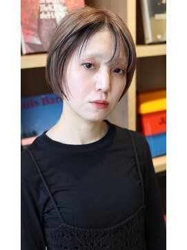 リブロ(liblo) ショートボブ × ベージュ × ローライト【liblo】