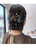 お呼ばれアレンジ【ボブヘアセット】