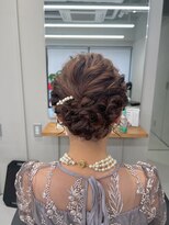ショートボブのゆるふわアップ【清板】