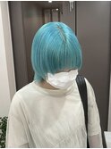 ハイトーンカラー/ケアブリーチ/ブリーチ/ウルフカット