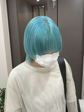 ユウル 横浜(juhl.) ハイトーンカラー/ケアブリーチ/ブリーチ/ウルフカット/横浜駅