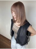 やんわりミルクティーと顔周りレイヤー