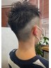 メンズカット、眉カット