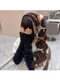 サイドポニーテール