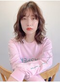 【unami】ゆるふわパーマ×ミディアムヘア　澤田杏奈