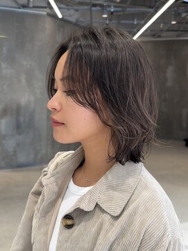 ピークアブー 原宿ハラカド(PEEK-A-BOO) ボブニュアンスパーマデジタルパーマ海外風カーテンバング