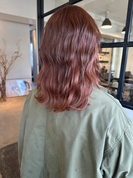 フェンヘアーアイス 中目黒(Fen.hair ici) 透明感抜群♪ブリーチ無しダブルカラーオレンジベージュ