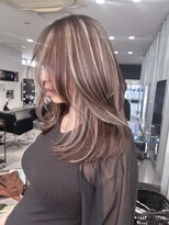 キング 枚方店(K!ng)&nbsp;縮毛矯正髪質改善ハイライトレイヤーカット枚方美容室エクステ