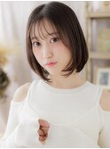 透けバング前下がり切りっぱなし黒髪ボブa北浦和20代30代40代
