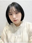 くすみベージュ/ボブ/前髪/レイヤー/髪質改善/縮毛矯正/立川
