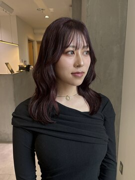 ヨーク(YOKE) 【YOKE】ボルドーカラーチェリーレッド顔周りレイヤー暖色