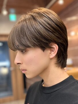 テン 心斎橋(tenn.) フェザーショートフェザーパーマニュアンスパーマショートヘア