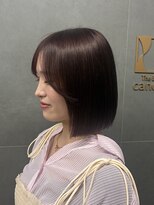 ジエクト カナウ(The Ect canow) タッセルボブ/ヘイリーボブ/ボルドーカラー/モーブブラウン