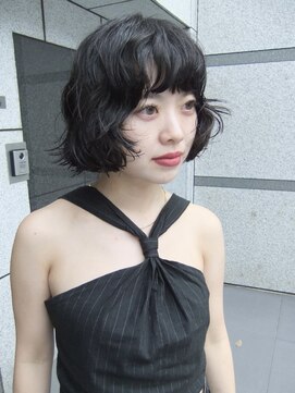 ダブ アオヤマ(DaB AOYAMA) ミニボブ×ドライパーマ