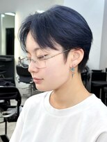 カンゴール サロン トウキョウ セントラル 原宿(KANGOL SALON TOKYO CENTRAL)&nbsp;センターパート/ジェンダーレス/ハンサムショート