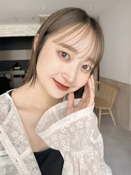 サンドイエナ 横浜店(sand yena) くびレイヤーボブルフネビージュ小顔ワンレンこなれミディ