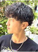岡谷波巻きパーマツイストスパイラルパーマシャドウパーマ30代