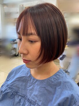 カノイ 銀座中央通り(KANOI) 【イエベ秋30代】垢抜けショートボブ×骨格診断×肌映えカラー