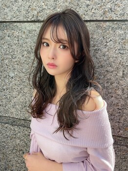 プリマ アンジュ 中目黒店(PRIMA ange)の写真/前髪・顔周り・おくれ毛を操り、小顔に見せる似合わせ技術で変身♪アレンジした時も可愛くなれるのも◎