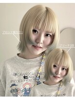イェッカ パビル(YECCA pabil) ブロンド裾カラー(ブリーチ1~2回)