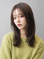 トリニティ(trinity)&nbsp;髪質改善カラー グレージュ レイヤーカット シースルーバング