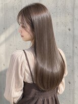 アミリー 成田美郷台店(Amily) 縮毛矯正×アッシュベージュブラウンストレートロング艶髪