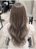 ミルクティーグレージュ×ケアブリーチ透明感ハイトーンカラー