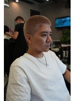 リッチブランドアンドコー 守口店(Rich Brand&Co)&nbsp;アップバングツーブロックダブルカラーブリーチメッシュ