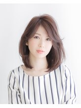 ムード 金沢文庫([mu;d]) ラフな毛先のフェミニンひし形シルエットヘア