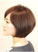 収まりの綺麗なショートボブ