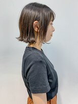テトヘアー(teto hair) bob(切りっぱなしボブ、外ハネ、グレージュ、グラデーション)