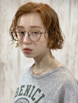 ブラウヘアアンドケア(care)&nbsp;ウェーブパーマ&ウェットボブ