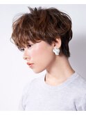20代30代40代大人かわいい小顔ひし形ふんわりボブ