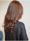 艶やかグラデーションのリラックスウェーブ/グレーベージュ