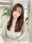 テラコッタ/韓国風ヨシンモリ/流れるレイヤー/前髪カール[銀座]