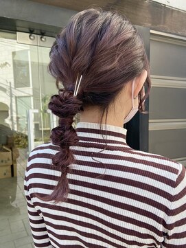 アクアオモテサンドウ(ACQUA omotesando) △大人可愛い編み下ろしヘアセット結婚式お呼ばれアレンジ
