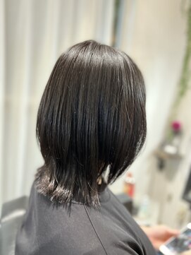 ツムグ 代官山店(TUMUGU) 30代40代50代大人可愛い外ハネボブ黒髪白髪ぼかし◎代官山