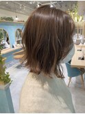 【石畑結華】くせ毛を活かす切りっぱなしボブ