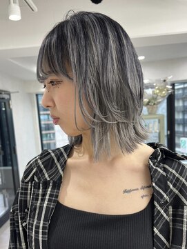 ムク 横浜店(muku) ミルクティーベージュダブルカラーケアブリーチインナーカラー