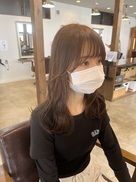 モエバイアリア(Moe by aria) シースルーバンク 韓国巻き