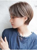 ショートカット×ひし形ショートボブ×前髪あり20代30代40代 s03