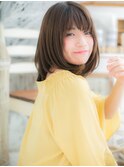 アッシュブラック前下がり切りっぱなしボブc5越谷20代30代40代