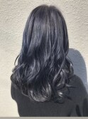 #ブルー#デニムブルー#ブリーチ#ハイトーン#髪質改善