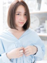 モッズヘア 越谷(mod's hair) アシンメトリー黒髪艶カラー小顔前下がりボブc5越谷20代30代40代