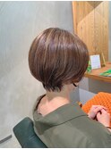 【丸みショート/白髪ぼかし/脱白髪染め】石橋/池田/箕面