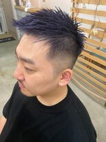 キューズ クラブ(cuz KLUB)&nbsp;【cuzKLUB】スキンフェード×パープルグレー バーバースタイル